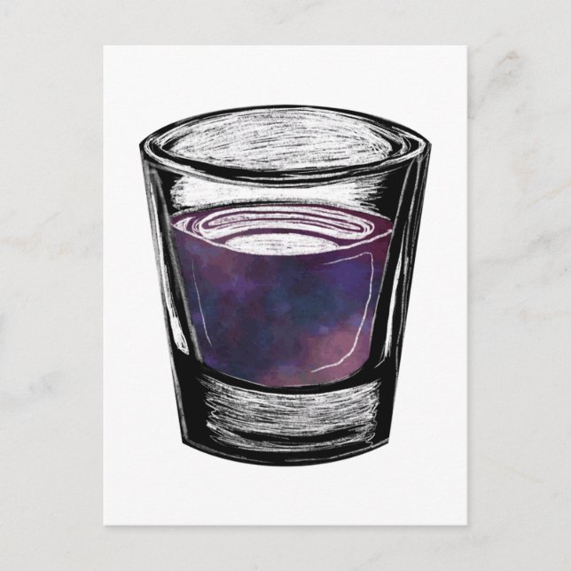 shot glass postcard (Front)