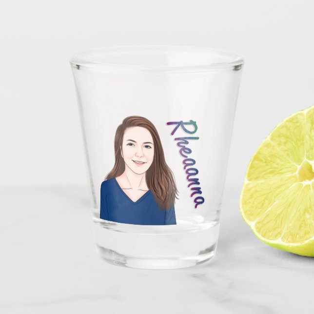 Shot Glass - Rheanna (Front)