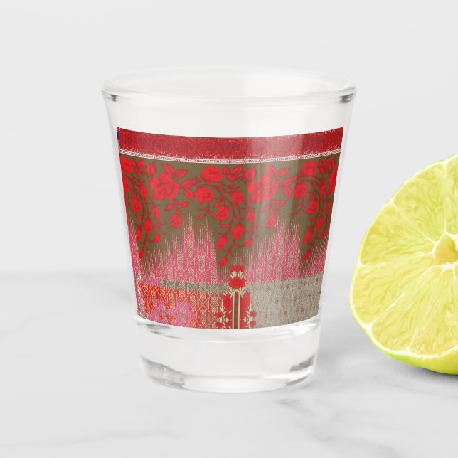 Shot Glass Roses | Elegant Barware Gift (Front)
