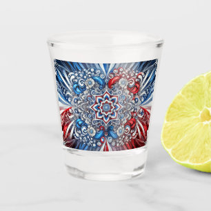Shot glass with French Colours