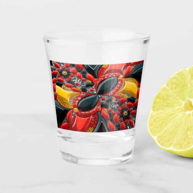 Shot glass with German Colours (Front)