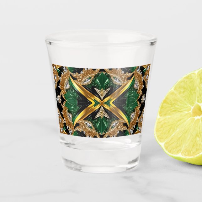 Shot glass with Jamaica Colours (Front)