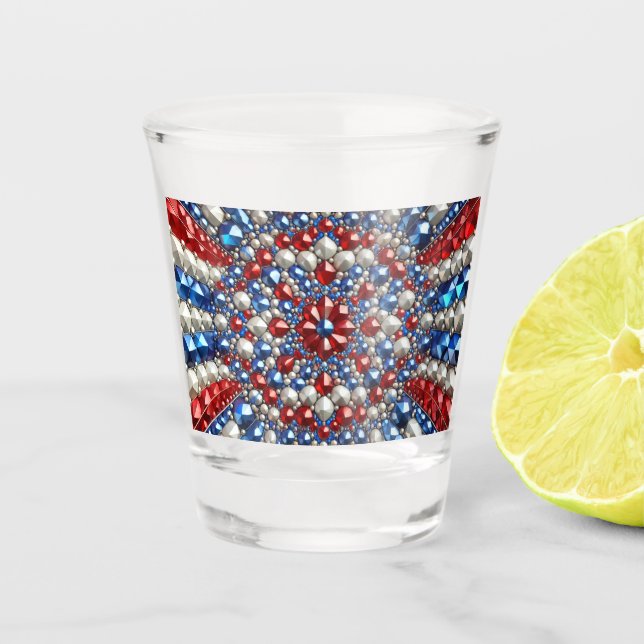 Shot glass with Netherlands Colours (Front)