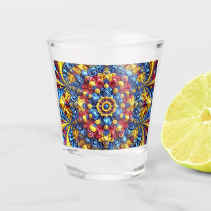 Shot glass with Romanian Colours