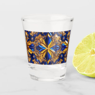 Shot glass with Sweden Colours