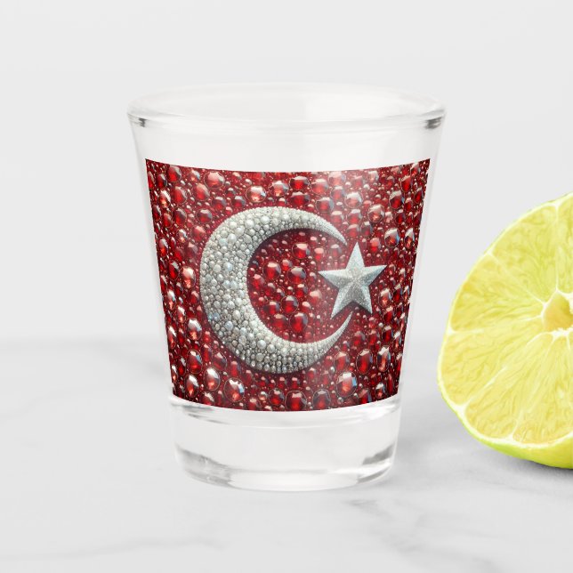 Shot glass with Turkish Colours (Front)