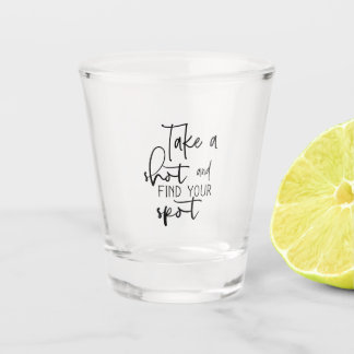 Shot Glasses with Text Caption Wine Glasses