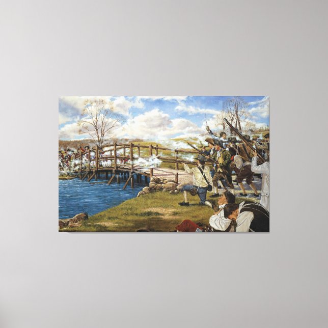 Shot Heard 'Round the World by Domenick D'Andrea Canvas Print (Front)