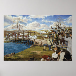 Shot Heard 'Round the World by Domenick D'Andrea Poster