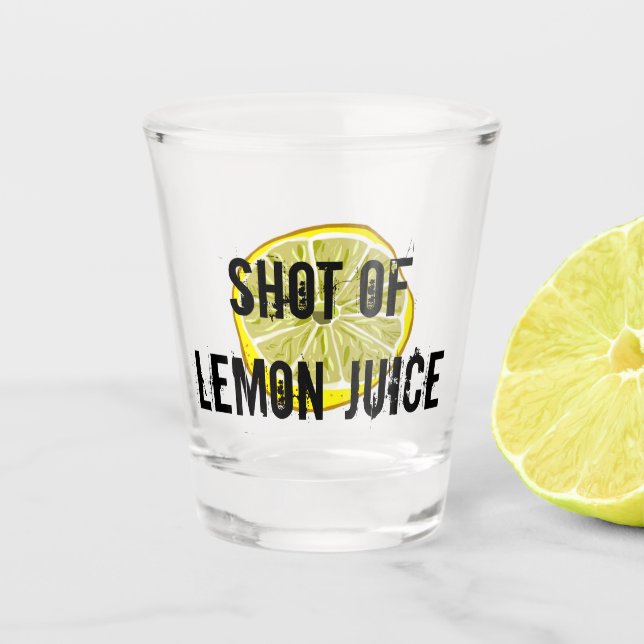 Shot of Lemon Juice Shot Glass (Front)