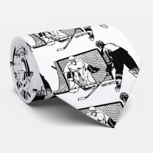 Shot on Net Hockey Tie