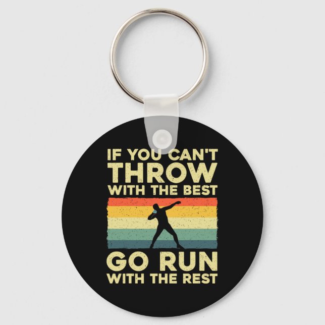 Shot Put Art For Men Women Shot Put Throwing Shot  Key Ring (Front)