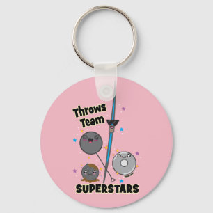 Shot Put Discus Hammer Javelin Throw Keychain Gift