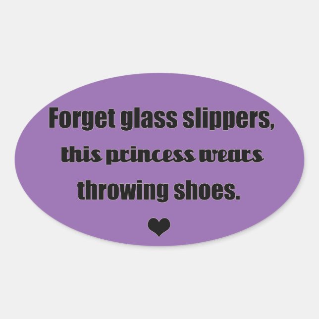 Shot put discus throw princess stickers (Front)
