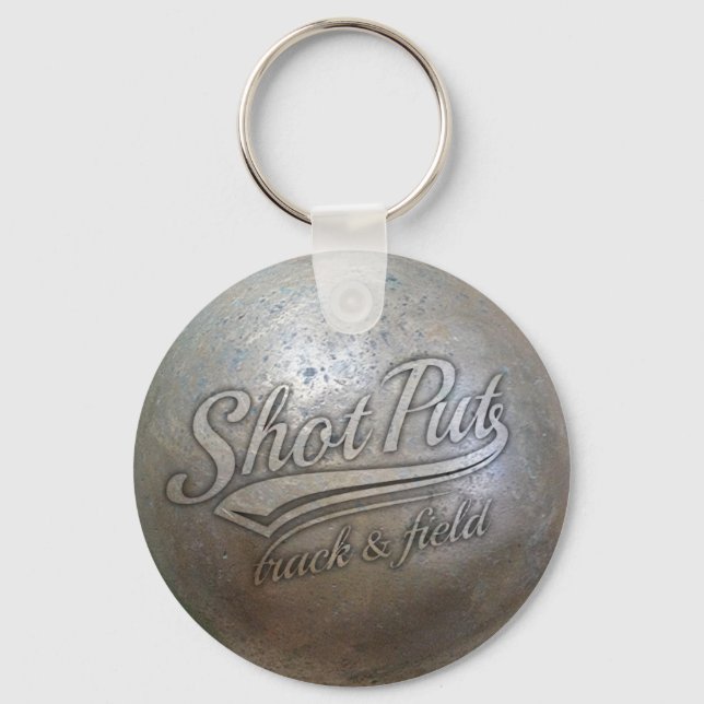 shot put implement key ring (Front)