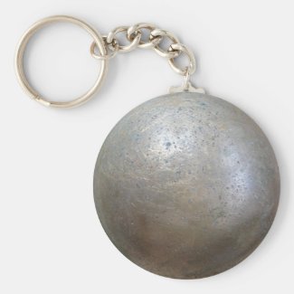 shot put implement key ring