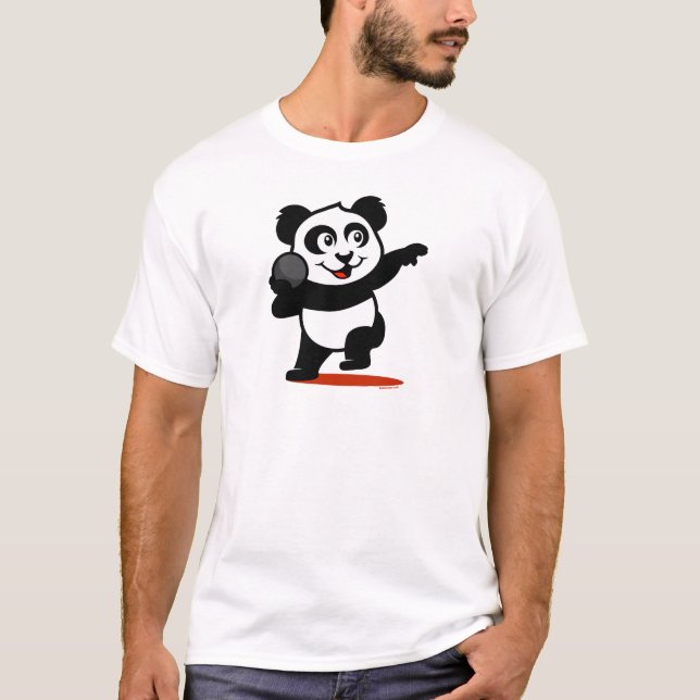 Shot Put Panda T-Shirt (Front)