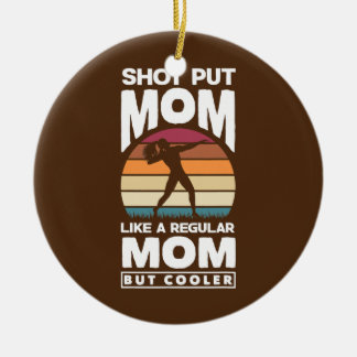 Shot Put Putter Track and Field Shot Put Mum  Ceramic Tree Decoration