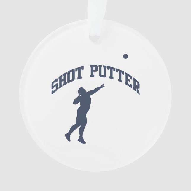 Shot Putter Ornament (Front)