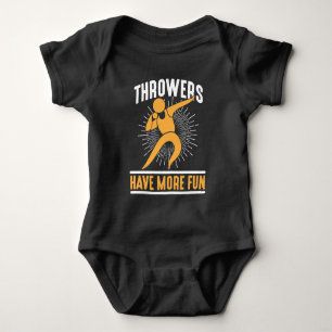 Shot Putting Track and Field Shot Put Thrower Baby Bodysuit