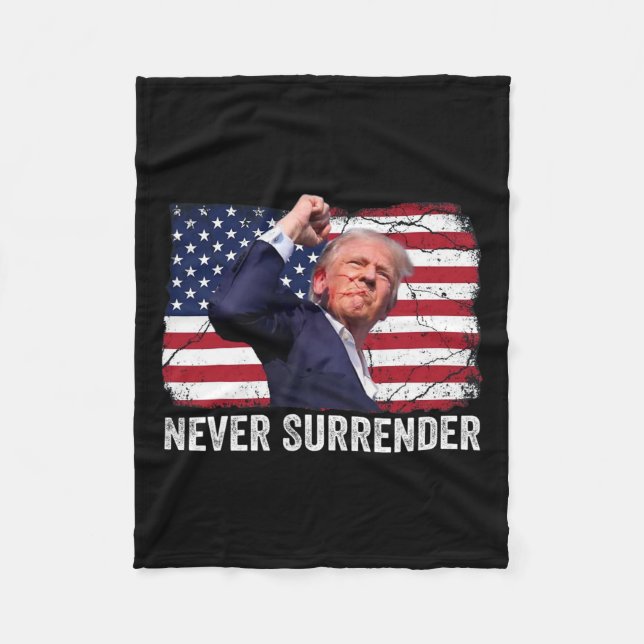 Shot Shirt 2024 Rally - Never Surrender 1  Fleece Blanket (Front)