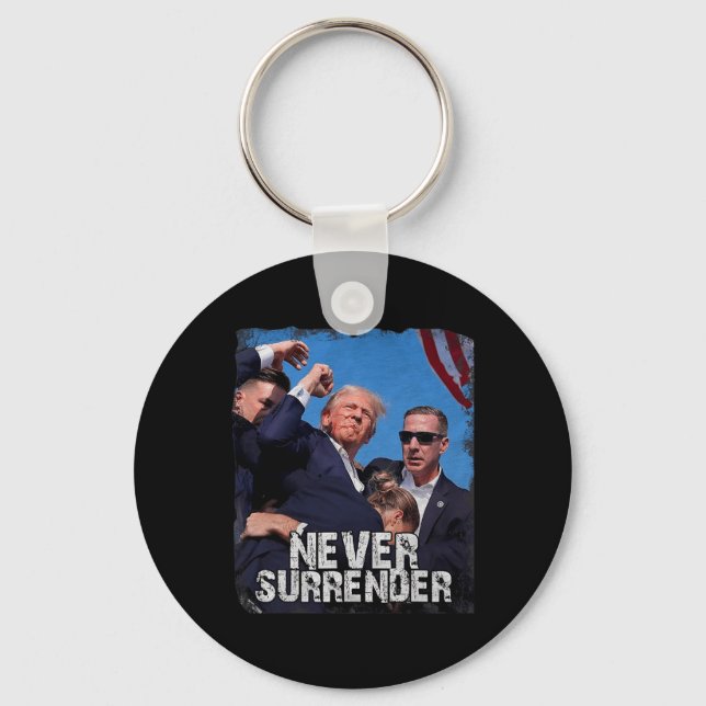 Shot Shirt 2024 Rally - Never Surrender  Key Ring (Front)
