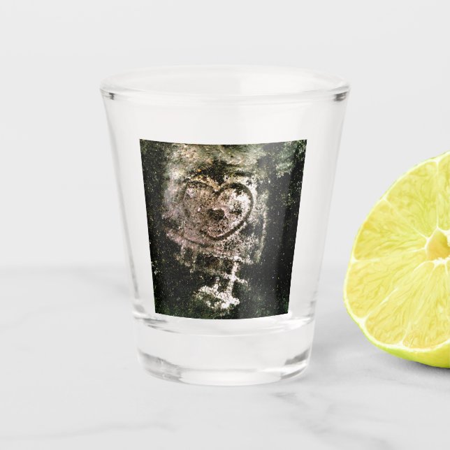 Shot through the Heart Glass (Front)