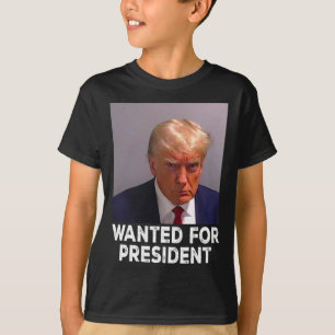 Shot Trump Wanted For President 2024  T-Shirt