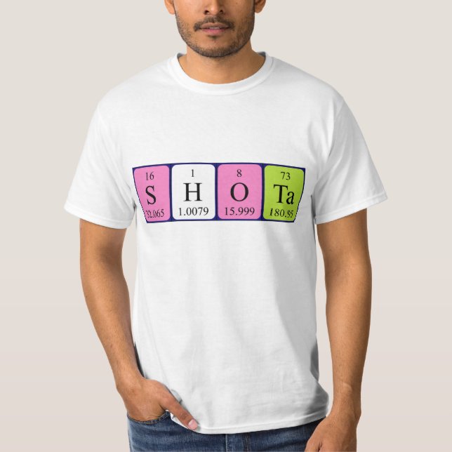 Shota periodic table name shirt (Front)