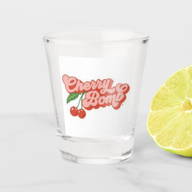 shotglass cherry bomb shot glass (Front)