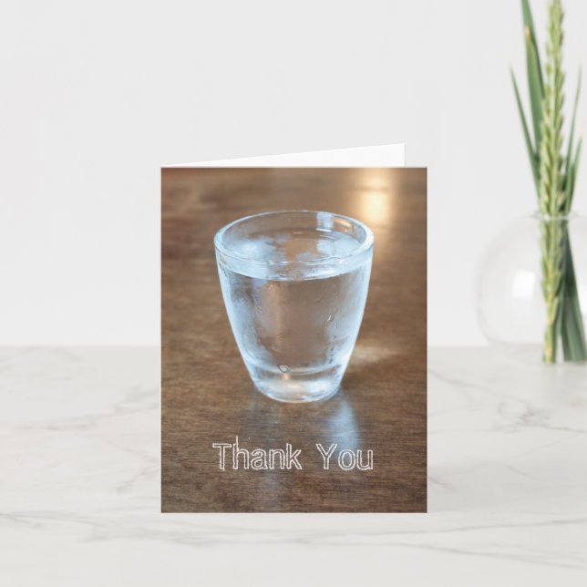 Shotglass thank you card (Front)