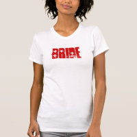 SHOTGUN Bride Tank (Red on White)