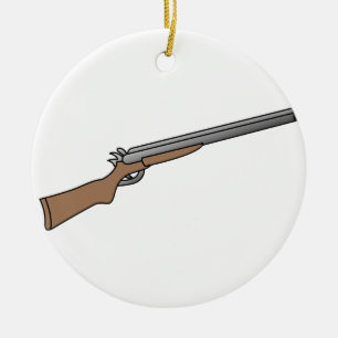 Shotgun Ceramic Tree Decoration