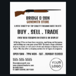 Shotgun Design, Gunsmith, Gunstore Advertising Flyer<br><div class="desc">Shotgun Design,  Gunsmith,  Gunstore Advertising Flyers By The Business Card Store.</div>