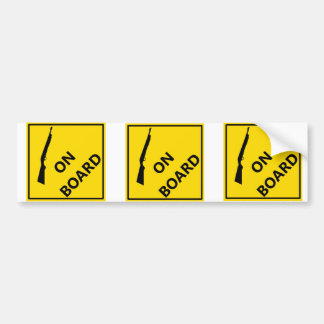 Shotgun On Board Bumper Sticker