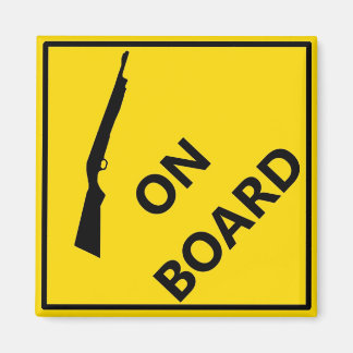 Shotgun On Board Magnet