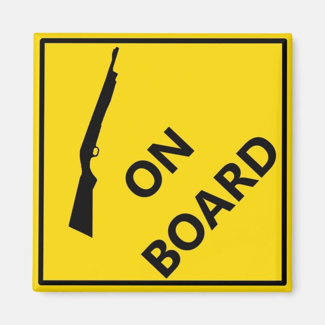 Shotgun On Board Magnet (Front)