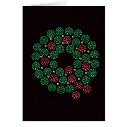 Shotgun Shell Wreath Card