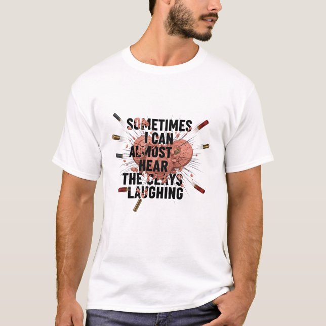 Shotgun SkeetTrap Clay Pigeon Shooting Vintage T-Shirt (Front)