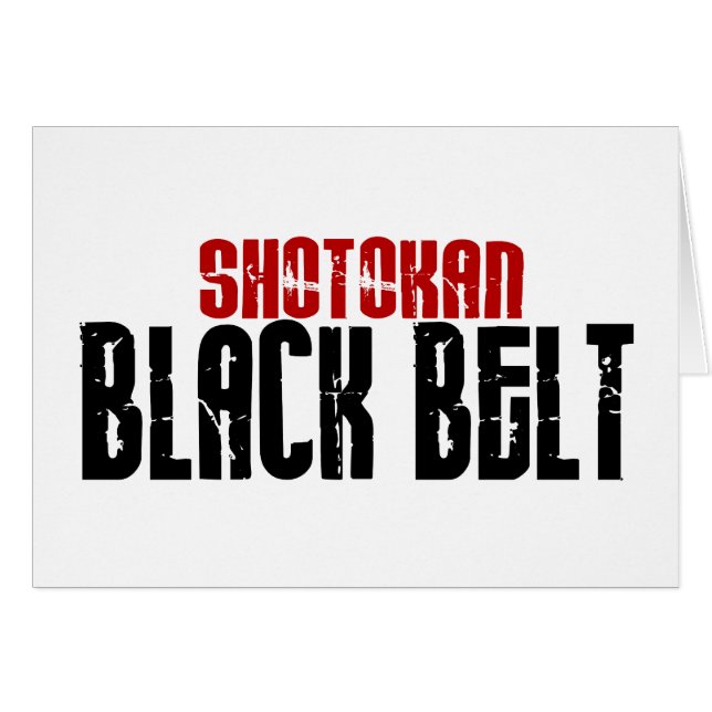 Shotokan Black Belt Karate (Front Horizontal)