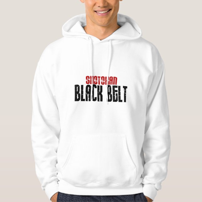Shotokan Black Belt Karate Hoodie (Front)