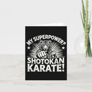 Shotokan Karate Fighter Martial Arts Tiger Funny K Card