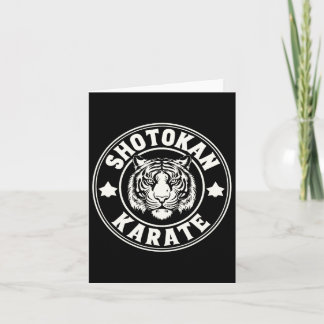 Shotokan Karate Fighter Martial Arts Tiger Funny K Card