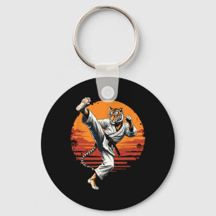 Shotokan Karate Fighter Martial Arts Tiger Funny K Key Ring
