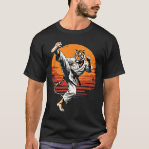 Shotokan Karate Fighter Martial Arts Tiger Funny K T-Shirt