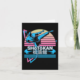 Shotokan Karate Japanese Martial Arts Retro 1 Card