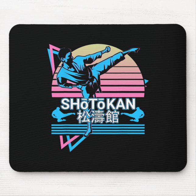 Shotokan Karate Japanese Martial Arts Retro 1  Mouse Mat (Front)