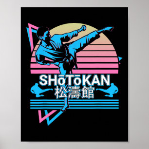 Shotokan Karate Japanese Martial Arts Retro 1  Poster