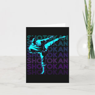 Shotokan Karate Japanese Martial Arts Retro  Card