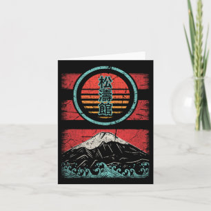 Shotokan Karate Kanji Retro 80s Style  Card